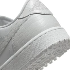 Nike Golf Shoes - Air Jordan 1 Low G - White Croc SP23 -Golf Fashion Shop nike golf shoes air jordan 1 low g white croc sp23dd9315 110 i