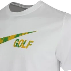 Nike Golf T-Shirt - Tee Swoosh Golf - White FA23 -Golf Fashion Shop nike golf t shirt tee swoosh golf white su23 fd0035 100 44