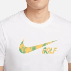Nike Golf T-Shirt - Tee Swoosh Golf - White FA23 -Golf Fashion Shop nike golf t shirt tee swoosh golf white su23 fd0035 100 80