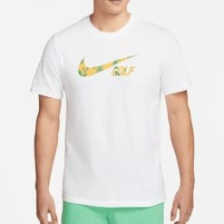 Nike Golf T-Shirt - Tee Swoosh Golf - White FA23 -Golf Fashion Shop nike golf t shirt tee swoosh golf white su23 fd0035 100 81