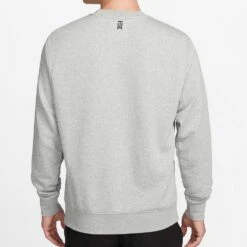Nike Golf Jumper - Frank Crew Neck Sweater - Grey NRG SP23 -Golf Fashion Shop nike golf tiger woods frank crew neck sweater ho22 01c