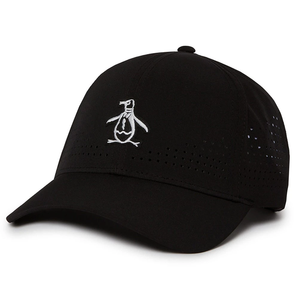 Original Penguin Golf Cap - CC Perforated - Caviar AW23 3 Original Penguin Golf Cap - CC Perforated - Caviar AW23
