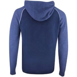 Original Penguin Golf Hoodie - Textured Knit - Black Iris SS23 -Golf Fashion Shop oggsd059 413 original penguin golf hoodie performance pullover black iris ss23 p