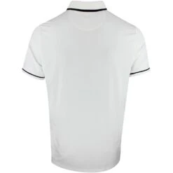 Original Penguin Golf Shirt - Tour Heritage - Bright White AW23 -Golf Fashion Shop ogksd008 118 original penguin golf shirt tour heritage bright white ss23 r