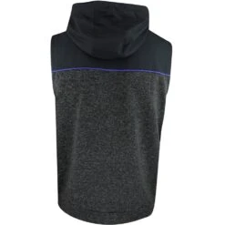 Original Penguin Golf Hoodie - Heritage MM Vest - Caviar SS23 -Golf Fashion Shop ogksd057 011 original penguin golf hoodie heritage mm vest caviar ss23 p