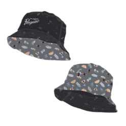 Original Penguin Golf Hat - Cocktail Bucket - Grey Reversible AW23 -Golf Fashion Shop original penguin golf hat cocktail bucket grey reversible aw23 ogafd004 039 100