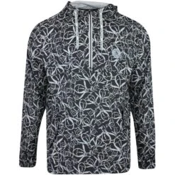 Original Penguin Golf Jacket - Trademark Printed Hoodie - Caviar AW23