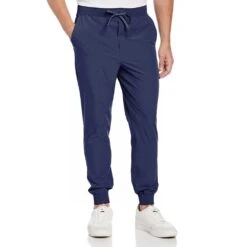 Original Penguin Golf Trousers - Crossover Jogger - Black Iris AW23 12 Original Penguin Golf Trousers - Crossover Jogger - Black Iris AW23 -Golf Fashion Shop original penguin golf joggers performance ss22 02a