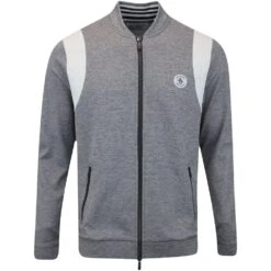 Original Penguin Golf Jumper - 80's Tech Bomber FZ - Caviar AW23