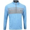 Original Penguin Golf Pullover - Ltwt Heritage QZ - Med. Blue AW23