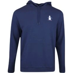 Original Penguin Golf Pullover - Big Pete Hoodie - Black Iris AW23