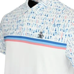Original Penguin Golf Shirt - Broken Tees Polo - Bright White AW23 11 Original Penguin Golf Shirt - Broken Tees Polo - Bright White AW23 -Golf Fashion Shop original penguin golf shirt broken tees polo bright white aw23 ogkfd033 118 53