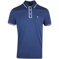 Original Penguin Golf Shirt - Performance Earl - Black Iris AW23
