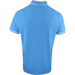 Original Penguin Golf Shirt - Tour Heritage Polo - Med. Blue AW23 -Golf Fashion Shop original penguin golf shirt tour heritage polo med. blue aw23 ogksd008 434 72