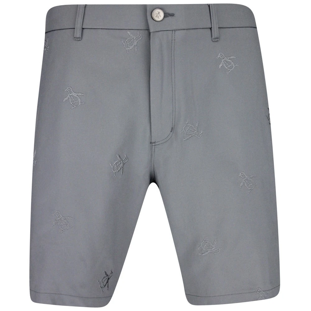 Original Penguin Golf Shorts - Embroidered Pete - Quiet Shade AW23 3 Original Penguin Golf Shorts - Embroidered Pete - Quiet Shade AW23