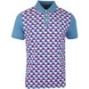 Original Penguin Shirt - PRM Geo Polo - Midnight SS23 1 Original Penguin Shirt - PRM Geo Polo - Midnight SS23 -Golf Fashion Shop original penguin shirt prm geometric polo midnight ss23 opks3076 418 m