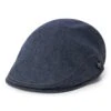 Original Penguin Golf Cap - Quilted Flat Cap - Black Iris AW23 -Golf Fashion Shop original penguin golf accessories 0013 ogafd001 413 alt7 1 scaled 1