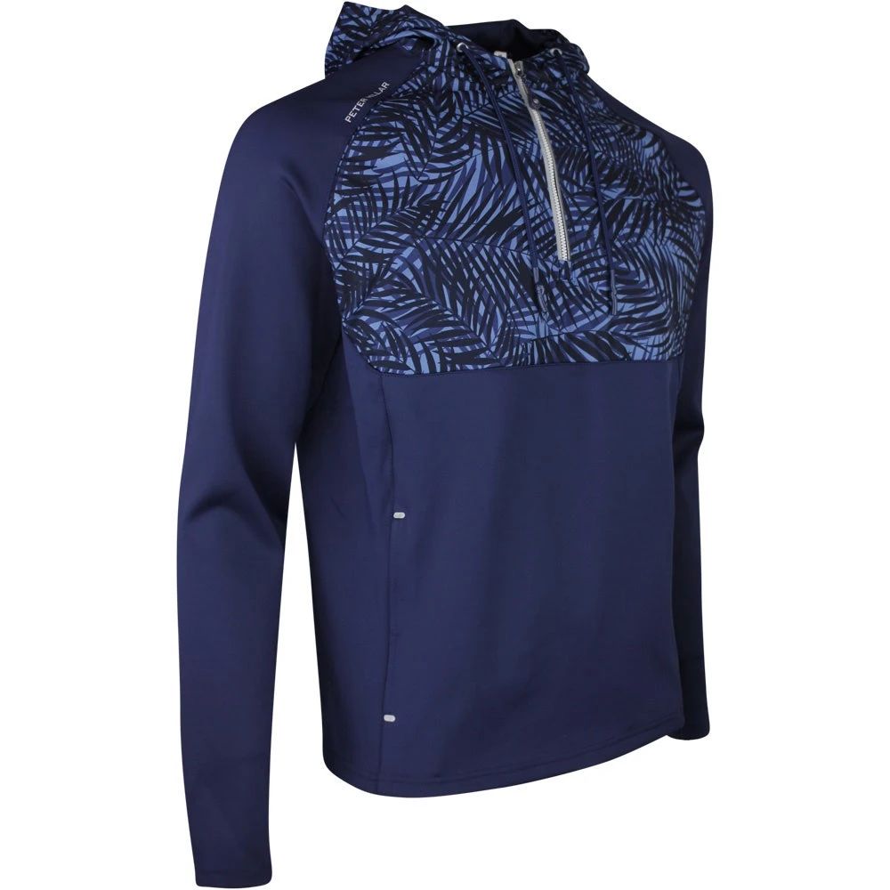 Peter Millar Golf Hoodie - Hyperlight Weld Hybrid HZ - Navy SS23 4 Peter Millar Golf Hoodie - Hyperlight Weld Hybrid HZ - Navy SS23 - Image 2