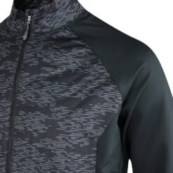 Peter Millar Golf Jacket - Merge Elite Hybrid - Black SS23 -Golf Fashion Shop peter millar golf jacket merge elite hybrid black ss23 ms23ez45a blk c