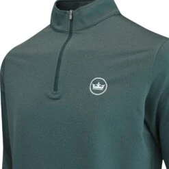 Peter Millar Golf Pullover - Perth Melange QZ - Balsam AW23 -Golf Fashion Shop peter millar golf pullover perth melange qz balsam aw23 mf23ek40b blsm 29