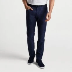 Peter Millar Golf Trousers - 5 Pocket Pant - Delos Paisley AW23 13 Peter Millar Golf Trousers - 5 Pocket Pant - Delos Paisley AW23 -Golf Fashion Shop peter millar model shot 0000s 0007 mf23eb67fb nav alt a