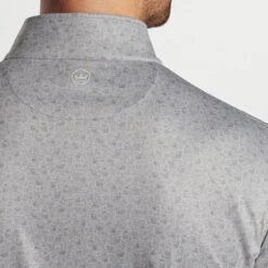 Peter Millar Golf Pullover - Perth Transfused QZ - Gale Grey AW23 -Golf Fashion Shop peter millar model shot 0000s 0051 mf23ek40d gale alt d