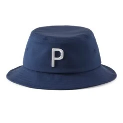 PUMA Golf Hat - P Logo Bucket - Navy Blazer AW23