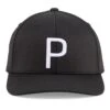 PUMA Golf Cap - P 110 Snapback - Black AW23 -Golf Fashion Shop puma golf accessories 0047 024422 01 dt01