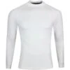PUMA Golf Base Layer - Long Sleeve Mock - White Glow AW23 -Golf Fashion Shop puma golf base layer shirt mock aw22 02m 1