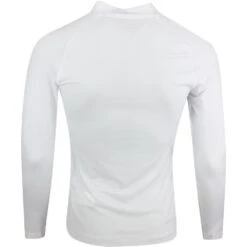 PUMA Golf Base Layer - Long Sleeve Mock - White Glow AW23 -Golf Fashion Shop puma golf base layer shirt mock aw22 02r 1