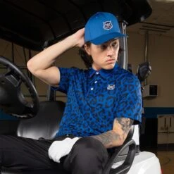 PUMA Golf Cap - Hoops Tourney Cap - Clyde Royal AW23 -Golf Fashion Shop puma golf cap hoops tourney cap clyde royal aw23 print polo