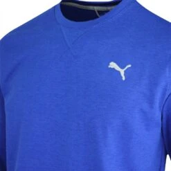 PUMA Golf Jumper - Cloudspun Crew Neck - Festive Blue Htr AW23 10 PUMA Golf Jumper - Cloudspun Crew Neck - Festive Blue Htr AW23 -Golf Fashion Shop puma golf cloudspun heather crewneck festive blue heather 53746710 aw23 13