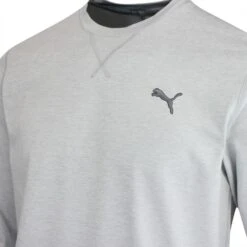 PUMA Golf Jumper - Cloudspun Crew Neck - High Rise Htr AW23 9 PUMA Golf Jumper - Cloudspun Crew Neck - High Rise Htr AW23 -Golf Fashion Shop puma golf cloudspun heather crewneck high rise heather 53746703 aw23 9