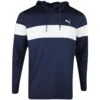 PUMA Golf Hoodie - MATTR Colourblock - Navy Blazer AW23 -Golf Fashion Shop puma golf hoodie mattr colourblock navy blazer ss23 620252 02 d