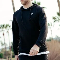 PUMA Golf Hoodie - PTC Midweight - Black AW23 -Golf Fashion Shop puma golf hoodie ptc midweight black ss23 620249 02 x