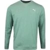 PUMA Golf Jumper - Cloudspun Crew Neck - Eucalyptus Htr AW23 -Golf Fashion Shop puma golf jumper cloudspun crew neck eucalyptus htr aw23 53746712 19
