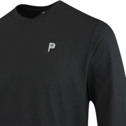 PUMA Golf Jumper - PTC Midweight Crew Neck - Black AW23 -Golf Fashion Shop puma golf jumper ptc midweight crew neck black ss23 539206 02 34 1
