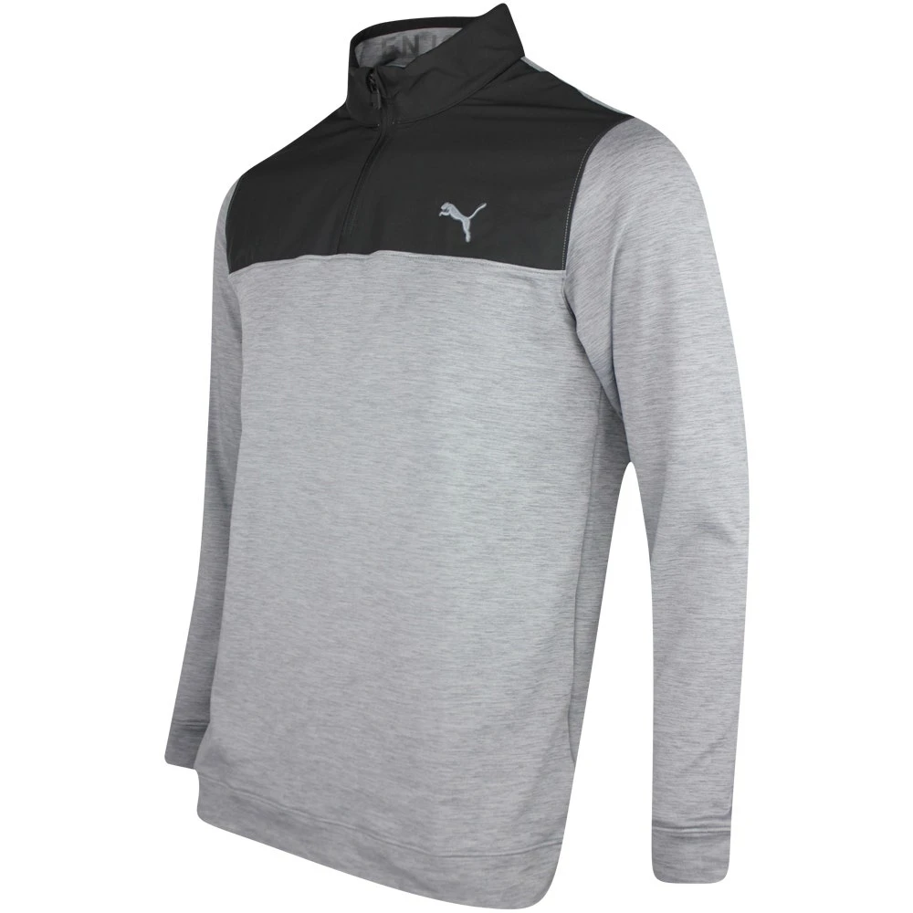 PUMA Golf Pullover - Cloudspun Colourblock QZ - Black AW23 4 PUMA Golf Pullover - Cloudspun Colourblock QZ - Black AW23 - Image 2