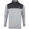 PUMA Golf Pullover - Cloudspun Colourblock QZ - Black AW23 -Golf Fashion Shop puma golf pullover cloudspun colourblock qz black ss23 537463 01 d