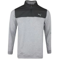 PUMA Golf Pullover - Cloudspun Colourblock QZ - Black AW23