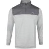 PUMA Golf Pullover - Cloudspun Colourblock QZ - Quiet Shade AW23 -Golf Fashion Shop puma golf pullover cloudspun colourblock qz quiet shade ss23 537463 02 a