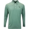 PUMA Golf Shirt - Cloudspun LS Polo - Eucalyptus AW23 -Golf Fashion Shop puma golf shirt cloudspun ls polo eucalyptus aw23 53288406 27