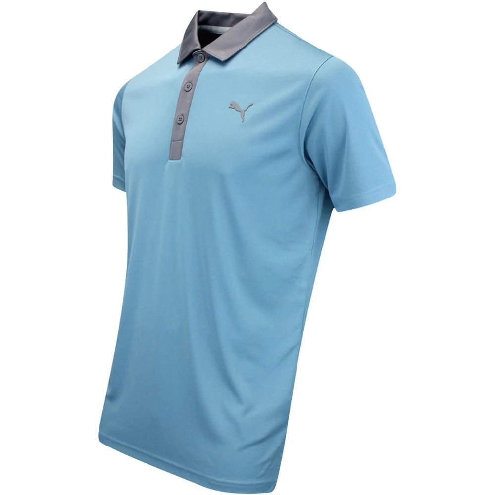 PUMA Golf Shirt - Gamer Polo - Bold Blue AW23 4 PUMA Golf Shirt - Gamer Polo - Bold Blue AW23 - Image 2