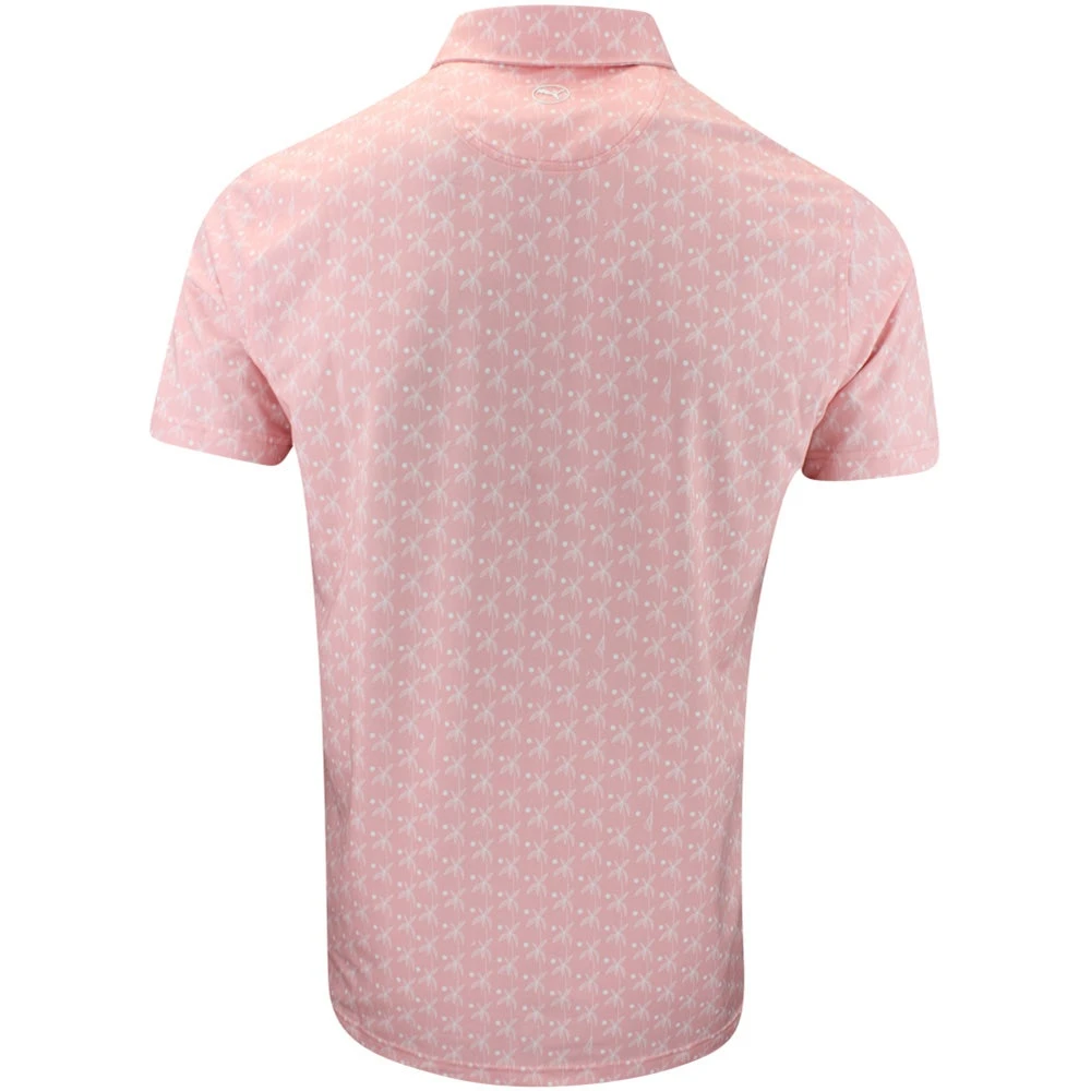 PUMA Golf Shirt - MATTR Palms Polo - Peach Smoothie AW23 5 PUMA Golf Shirt - MATTR Palms Polo - Peach Smoothie AW23 - Image 3
