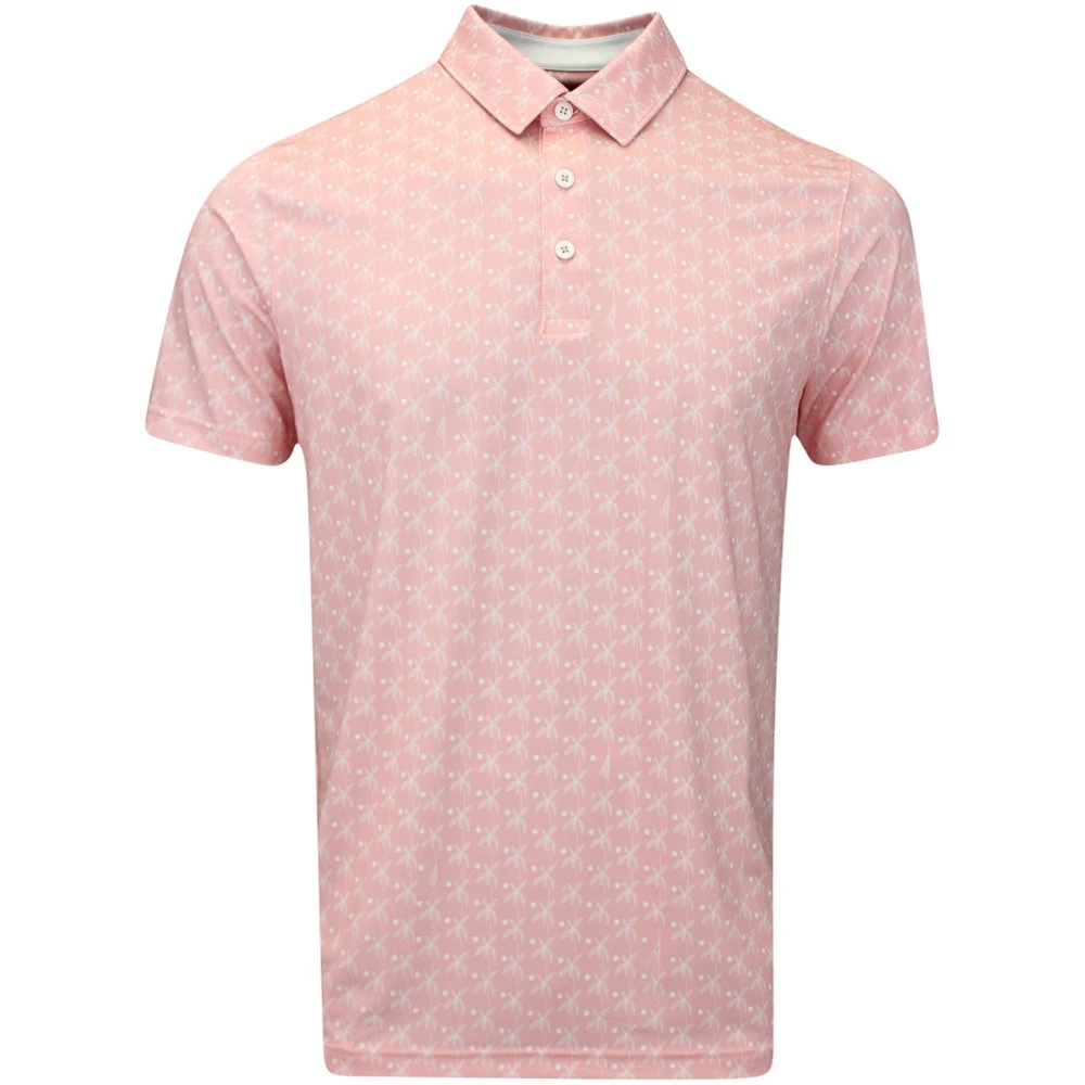 PUMA Golf Shirt - MATTR Palms Polo - Peach Smoothie AW23 3 PUMA Golf Shirt - MATTR Palms Polo - Peach Smoothie AW23