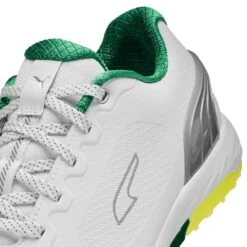 PUMA Golf Shoes - Alphacat Nitro - White - Green 2023 -Golf Fashion Shop puma golf shoes alphacat nitro white green 2023 378692 01 43