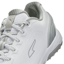 PUMA Golf Shoes - Alphacat Nitro - White - Grey 2023 -Golf Fashion Shop puma golf shoes alphacat nitro white grey 2023 378692 03 25