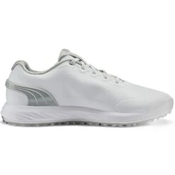 PUMA Golf Shoes - Alphacat Nitro - White - Grey 2023 -Golf Fashion Shop puma golf shoes alphacat nitro white grey 2023 378692 03 28