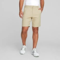 PUMA Golf Shorts - Dealer 8" - Alabaster AW23 12 PUMA Golf Shorts - Dealer 8" - Alabaster AW23 -Golf Fashion Shop puma golf shorts dealer 8 inch su23 03c