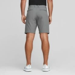 PUMA Golf Shorts - Dealer 8" - Slate Sky AW23 -Golf Fashion Shop puma golf shorts dealer 8inch slate sky ss23 537788 03 38